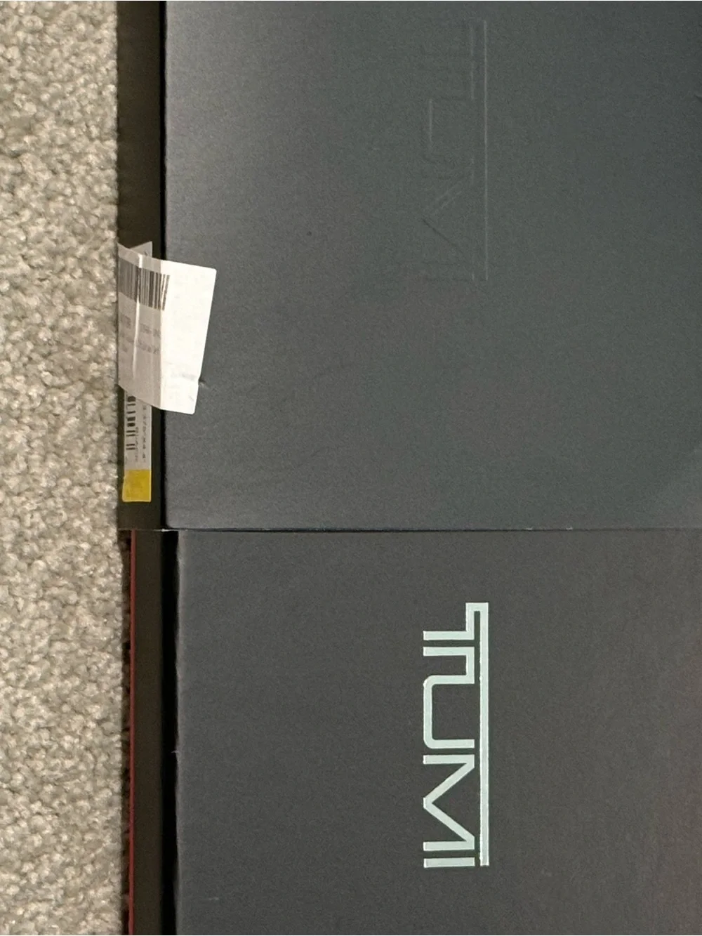 New TUMI Men's Black Leather Alpha Double BillFold Wallet